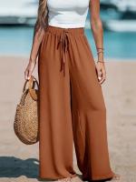 Pantalones de pierna ancha cómodos e informales TK para mujer - details 5
