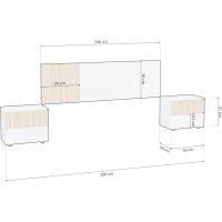 Armario Reversible Nitza Blanco Artik y Natur Medidas 190cm x 187cm x 40cm - details 52