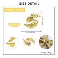 Juego de Anillos de Servilletas de Plata de 6 Piezas Soporte de Metal para Decoración de Boda y Mesa de Comedor - details 2