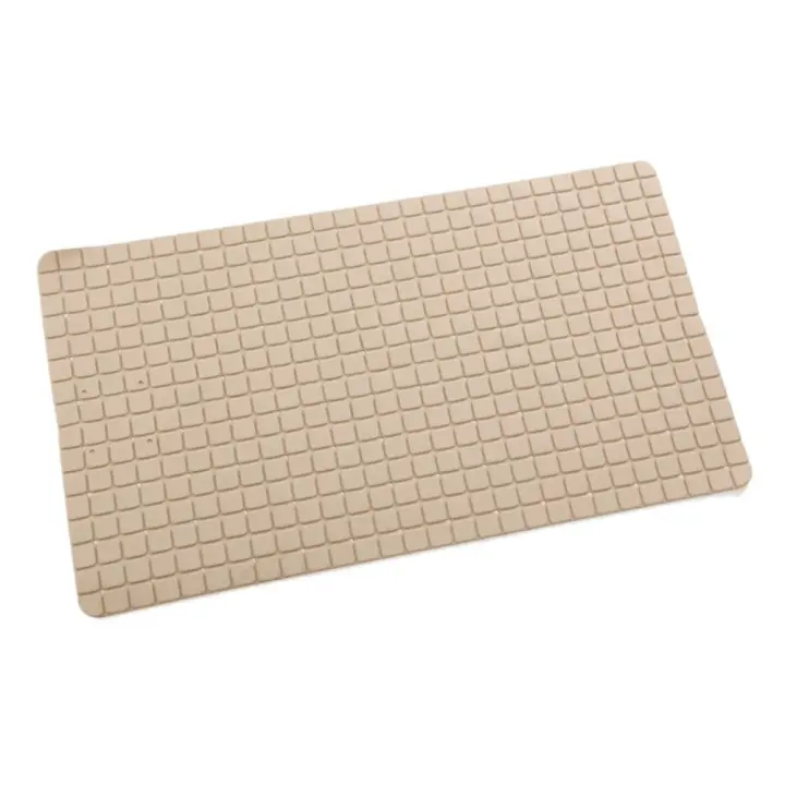 Alfombra para bañera, alfombra antideslizante para ducha con ventosa, alfombrilla cuadrada para baño, cómoda alfombrilla con textura de rejilla para suelo, inodoro - 1