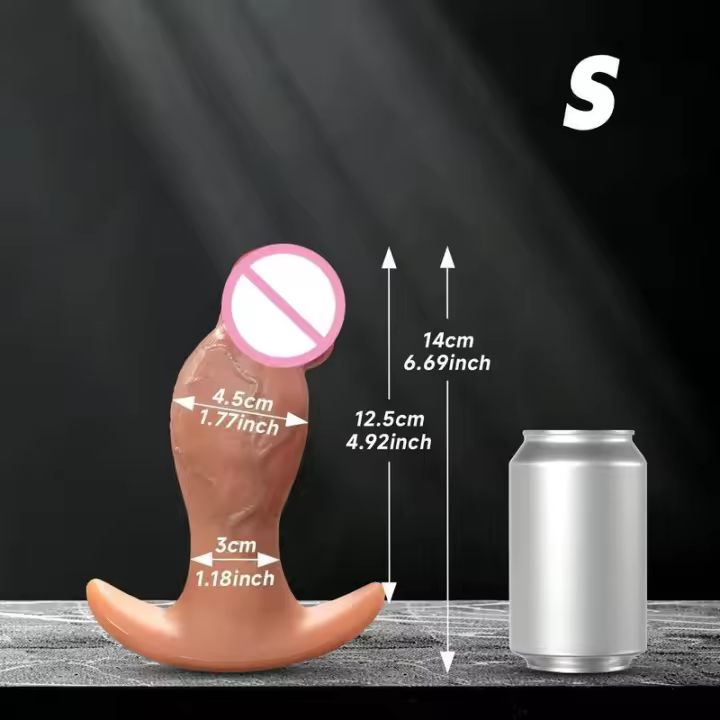 Leten Super Grande Pulga de Piel Silicona Masajeador Prostatas Estupido Sexy para Adultos - 1