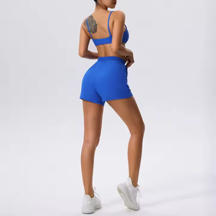 Experimente la comodidad de nuestro conjunto de Yoga sin costuras, Sujetador deportivo de cuello alto y Leggings cómodos y transpirables, Noble Simple - 1