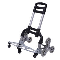 Escalador de escaleras para camión, carro plegable negro, altura ajustable con cuerda elástica y 10 ruedas, bolsa impermeable extraíble - details 2