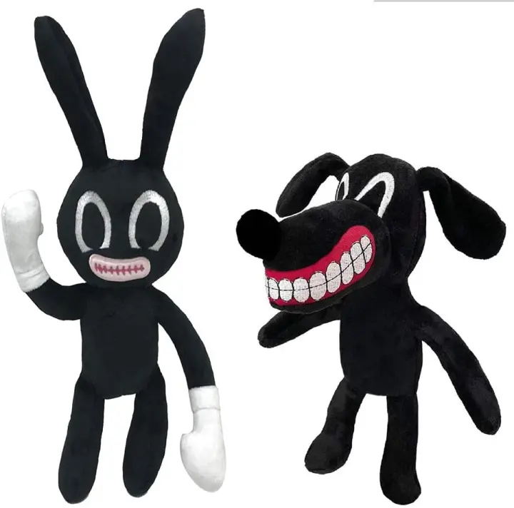 Juguetes de peluche de cabeza de sirena, perro de dibujos animados, gato, conejo de dibujos animados, Halloween, Navidad, Horror - 1