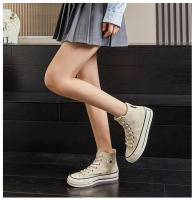 Plantilla wula de piel de oveja zapatos altos nova plataforma zapatos de lona casual moda versátil zapatos de mujer - details 21