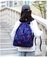 Mochila versátil de nailon con cordón para mujer, bolsa de deportes al aire libre, bolsa de cambio de gran capacidad, mochila de viaje ligera - details 8