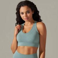 Sujetador deportivo a prueba de golpes para mujer, camiseta sin mangas para correr, ropa interior sexy para fiesta y yoga - details 14
