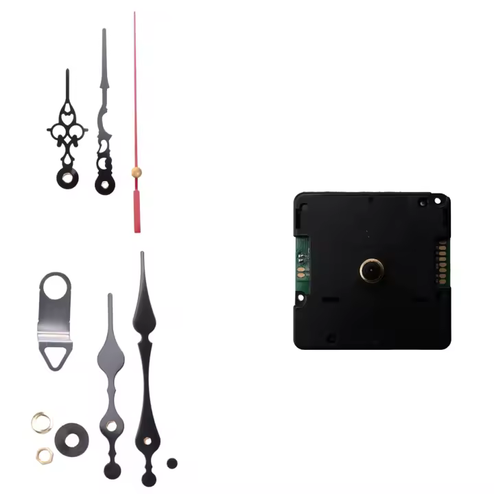 Kit de mecanismo de movimiento de reloj DIY silencioso controlado por Radio modo DCF de Alemania con 2 juegos de repuesto de reparación de manecillas - 1