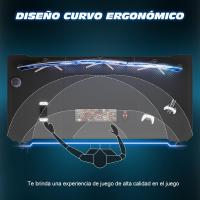 Mesa de Juegos Gaming Ergonómica 120 x 60 cm Diseño en Forma de Z Fibra de Carbono - details 17