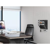 Soporte de Metal A4 con 8 Compartimentos Revistero Organizador de Pared para Oficina con 5 Ganchos - details 36
