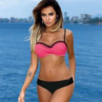 Traje de Baño Sexy para Mujer 2025 Estilo Bikini Push Up con Borde Moda de Playa de Verano - details 1