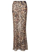 falda elegante con estampado de leopardo para mujer, faldas Maxi, ropa Y2K para oficina, Club, fiesta, ropa de calle informal, venta al por mayor, 2025 - details 9