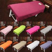 Sábana de Masaje Rosa Suave Cubierta de Mesa de Spa con Agujero - details 8