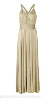 Vestido largo con vendaje sexy y espalda cruzada con múltiples correas y uso multidireccional - details 42