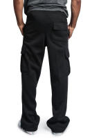 Pantalones deportivos sueltos para hombre, pantalones casuales con encaje, cintura elástica, bolsillo, color sólido - details 16