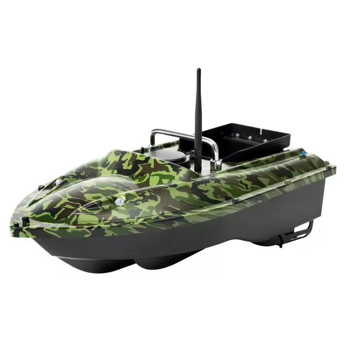 Barco de Cebo de Pesca Remoto GPS, Acero Inoxidable ABS, 500m de Alcance, Camuflaje, Transporte, Deportes y Exteriores - 1