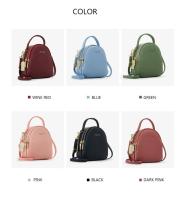 Bolso de hombro para mujer, Mochila pequeña minimalista de gran capacidad, informal, Color sólido coreano, novedad de 2024 - details 5