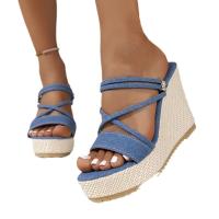Sandalias de tacón de cuña de verano para mujer - details 0