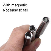 Destornillador de Extensión Magnético Set 1/4" 6.35mm Herramientas de Mano con Mango Largo para Cambio Rápido de Tornillos Hex - details 2