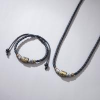 Collares para Hombre Ajustables de Cuerda Encerada, Colgante de Metal con Diseño Tribal, Estilo Retro Boho, Regalos para Hombre 2025 - details 5