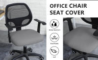Fundas de asiento para silla de oficina, funda de LICRA para silla de ordenador, funda protectora para sillón, funda de asiento elástica para silla de oficina - details 0
