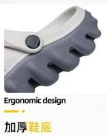 Sandalias planas para hombre, zapatos de EVA, zapatillas de jardín con plataforma, sandalias de verano para hombre, nuevas zapatillas deportivas para hombre, chanclas para exteriores, zuecos para el hogar - details 7