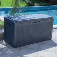 380L Arcón de Ordenación Exterior, Resina Caja de Almacenamento de Jardín para Almacenamiento Al aire Libre para Muebles de Patio - details 5