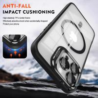 Funda de teléfono magnética de lujo a prueba de golpes para iPhone 15, 16, 14, 13, 12, 11 Pro Max, Funda protectora de lente de cristal con soporte Magsafe - details 4