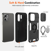 KEYSION-funda de armadura a prueba de golpes para Infinix Hot 50i, silicona + PC, cámara deslizante, protección, anillo, soporte, funda de teléfono para Infinix Smart 9 - details 6