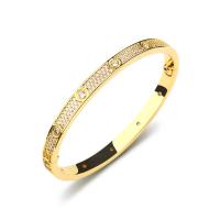 Pulsera de Acero Inoxidable Pulido para Mujer con Cadena incrustada de circonitas, Regalo de cumpleaños, Boda, Compromiso - details 4