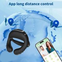 Leten Vibrador APP Control Anillo Vibrador Retraso Eyaculación Juguetes Sexuales para Hombres Pareja Anillo Dick Manga - details 1