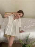 Blusa de verano para mujer, camisa de primavera, blusa para mujer, Blusas largas de gasa, informales, elegantes, Vintage, de manga larga, holgada de gran tamaño, blanca - details 37