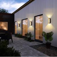 Lámpara LED de pared de doble cabeza para exteriores, foco bidireccional simple impermeable para lavado de pared, villa, patio, 110V, 220V - details 1
