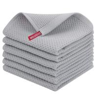 Toallas De Cocina De Algodón Puro 100% Tejidas a La Moda Del Encaje Ultra Suaves Absorbentes Y Secado Rápido Tamaño 12x12 Pulgadas Pack De 6 - details 7