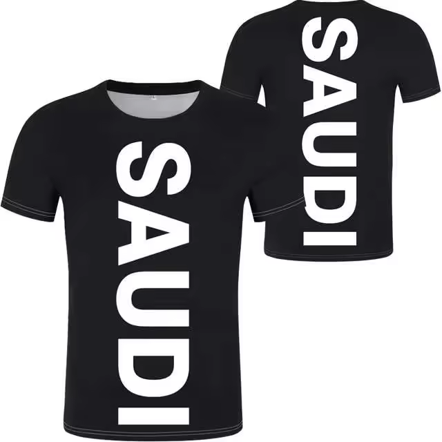 Camisa barata, ropa deportiva con logotipo de la bandera de Arabia Saudita, top de verano, camiseta informal estampada para hombre 2022 - 1