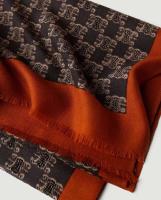 Chal largo de lana para mujer, nueva bufanda cálida con estampado digital de doble uso con logotipo para mujer para primavera, verano, otoño e invierno - details 2