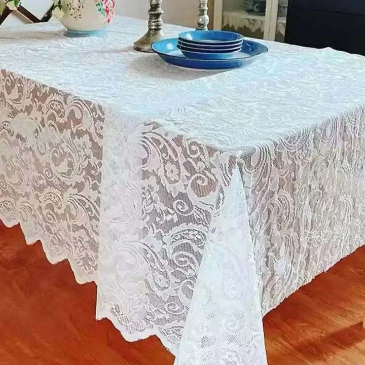 Mantel de mesa de comedor rectangular de estilo francés, accesorios de decoración del hogar, romántico - 1