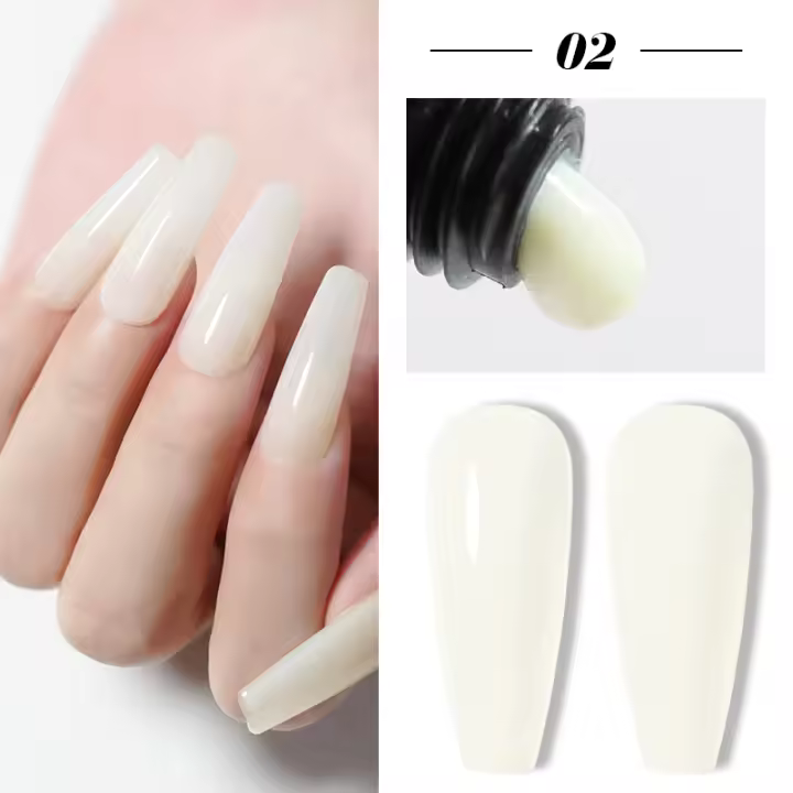 Parkson-Extensión de esmalte de uñas en Gel, acrílico, cristal desnudo, UV LED, construcción rápida, arte de uñas para manicura, 10 colores selectos, 15ml - 1