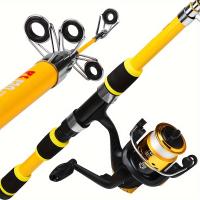 Combo de Pesca Telescópica Proberos Extra Ligero Acción Media, Carrete Resistente, Cebos Variados para Deportes y Afueros - details 10