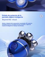 Afeitadora electrica hombre multifunción cabeza viajar Portátil Cortapelos - details 14