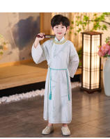 Túnica de la dinastía Song Hanfu para hombres y mujeres, primavera y otoño, traje antiguo de estilo chino Tang fino para niños, nuevo rendimiento para niños - details 23