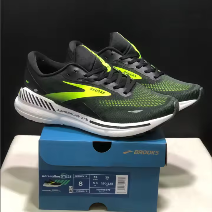 BrooksAdrenaline GTS 23 zapatillas para correr resistentes al desgaste antideslizantes que absorben los golpes. - 1