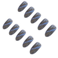 Juego de uñas postizas a presión de colores, elegantes y brillantes, para novia, esposa, amigos, salón de uñas - details 4