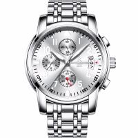 Reloj de acero multifuncional hombre cuarzo 6 pin negocios reloj no mecánico - details 3