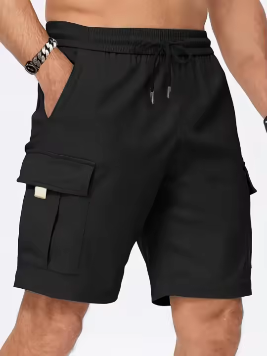 2025 pantalones cortos Cargo de verano para hombre, monos informales con múltiples bolsillos para correr, pantalones cortos para hombre, pantalones cortos Cargo de tendencia urbana para hombre - 1