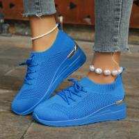 Zapatillas de deporte informales para mujer, zapatos de malla transpirables con cordones, Tenis de plataforma para caminar y correr, moda de verano - details 35