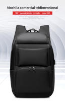 Bolsa de viaje de negocios para hombres, bolsa para computadora portátil de 16 pulgadas, almacenamiento multicapa, interfaz USB, correa de fijación de varilla de tracción - details 0