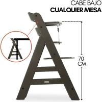Set de Tronas de Bebé Evolutivas con Bandeja y Cojín de 2 Piezas |   Trona de madera regulable |   Silla Alta para Niños desde 6 Meses con Accesorios - details 28
