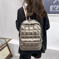 Mochila De algodón espacial para mujer, bolso de hombro de hilo de diseñador de diamantes, bolso escolar de gran capacidad, nueva moda coreana - details 14