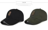 Gorra de béisbol de algodón puro para hombre, gorra de béisbol con broche ajustable, visera para deportes al aire libre, hip-hop - details 0